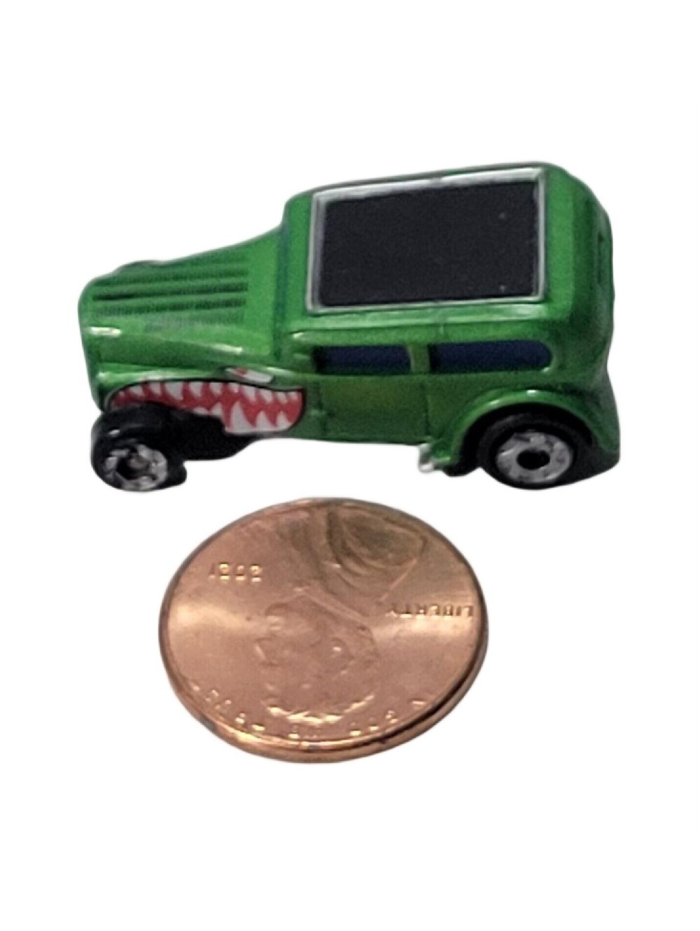 Micro Machines '32 Ford Chopped Sedan Hot Rod Green W/ Monster Face